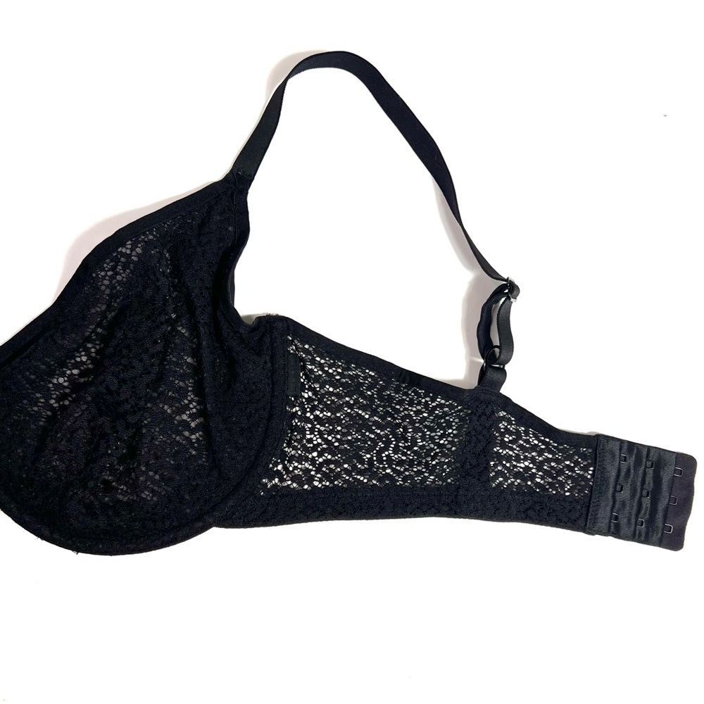 DKNY Modern Lace Unlined Underwire Bra Black Size 38DD - Picture 15 of 16